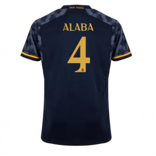 Real Madrid David Alaba #4 Gostujuci Dres 2023-24 Kratak Rukav